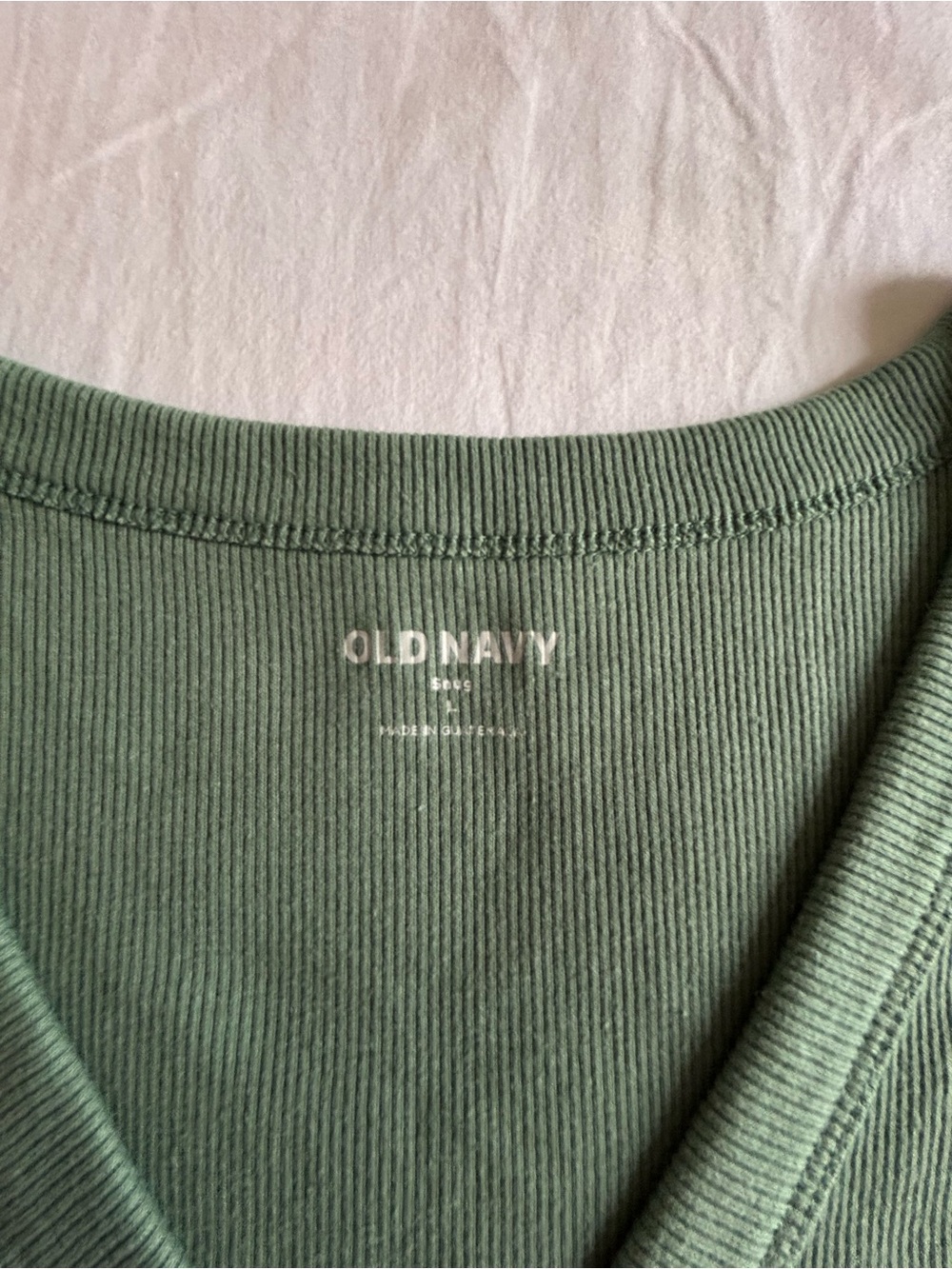 Old Navy Ribbed V-Neck Tee - Picture 2 of 2